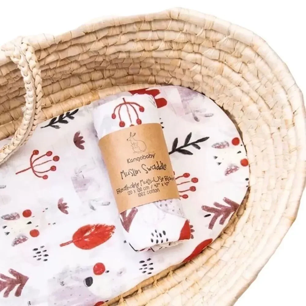 New Harvest fall colors  cotton muslin swaddle baby